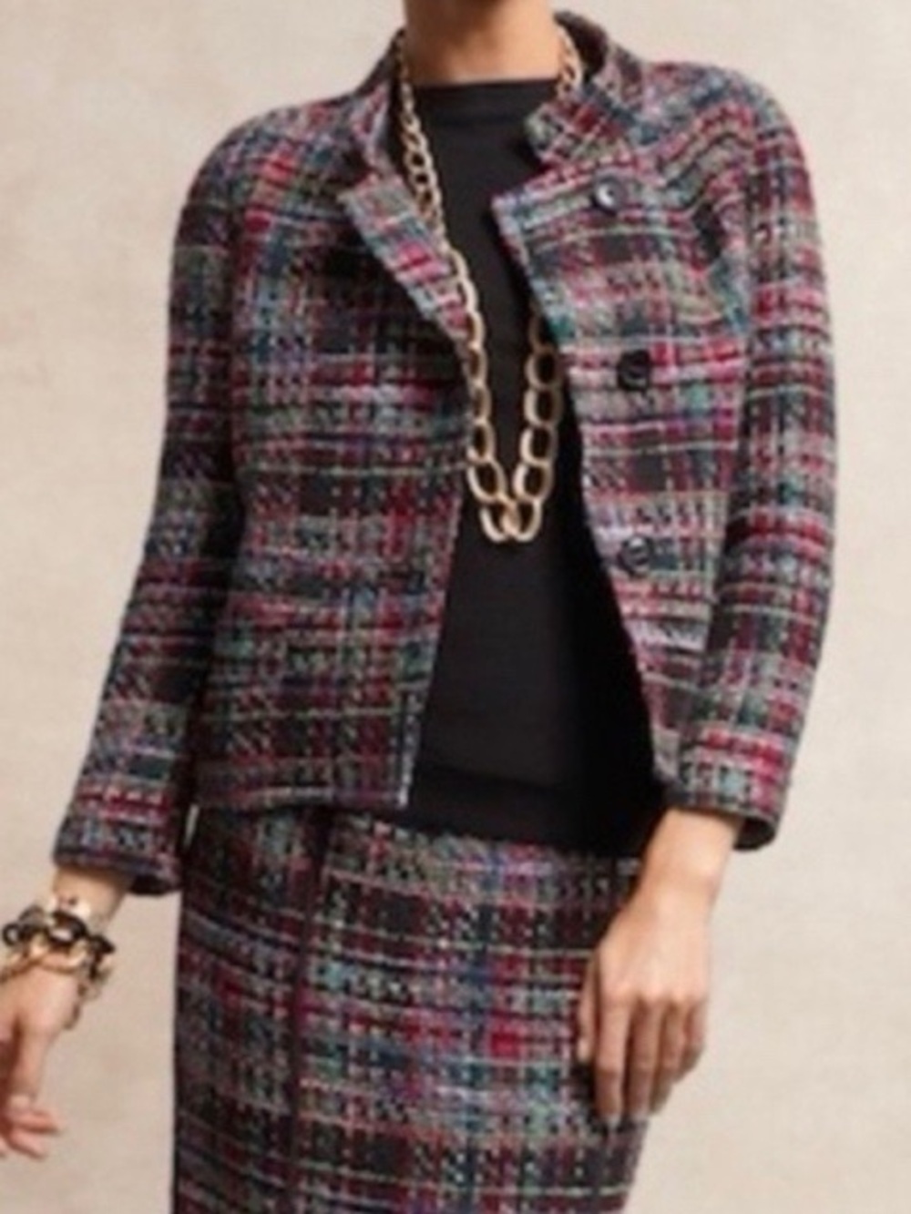 Talbots Tweed‎ Cropped Jacket